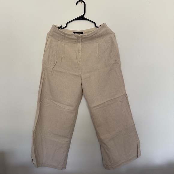 Dynamite Pants - Dynamite Cream Wide-Leg‎ Trousers